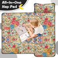 thumbnail image 4 of Pioneer Flower Floral Print Pattern Toddler Nap Mat for Teens Preschool Daycare, Teens Sleeping Mat Bag, Toddler Sleeping Bag with Pillow, 4 of 6