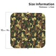 thumbnail image 2 of Drink Coasters, Rabbit Green Camouflage -PVC Leather Coasters Sets of 4 for Tabletop Protection - Bar Accessories, Coasters for Drinks Cup Aesthetic Coasters Home Office Decor Square, 2 of 5