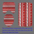 thumbnail image 4 of Juego de 4 cortinas de ducha navideñas, diseño de renos, alces, ciervos, árboles de Navidad, copos de nieve, rayas rojas y blancas, decoración de baño para vacaciones de invierno y Año Nuevo, cortina, 4 of 7