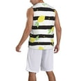 thumbnail image 2 of Naloa Lemon Basketball Jersey Reversible Men's Mesh Athletic Sports Shirts Training Practice S-4XLLarge, 2 of 6