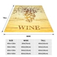 thumbnail image 3 of Cauagu Bunch of Grapes Pattern Flannel Bed Blankets,Fleece Blanket Comfortable Air Conditioning Blanket for Sofa Bed Travel Couch & Living Room -80"x60", 3 of 8