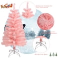 thumbnail image 3 of Árbol de Navidad artificial CCINEE rosa de 3 pies con soporte de metal, 3 of 7
