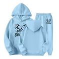 thumbnail image 4 of Byoo Teen Girls Christmas Outfits Kangaroo Pocket Hoodie T Sweatpants Sets Holiday Xmas Warm Outfits for Kids, 4 of 4