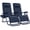 Navy, variant on Best Choice Products Set of 2 Zero Gravity Lounge Chair Recliners for Patio, Pool w/ Cup Holder Tray - American Flag