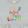 thumbnail image 4 of Inktastic Mimi and Pappy Love Me Girls Baby Dress, 4 of 5