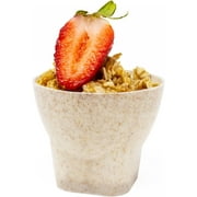 Eco-Wheat Mini Dessert Parfait Cups - 48-Pack for Weddings and Events