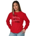 thumbnail image 3 of Boots Bling Country Southern Belle Women Plus Size Long Sleeve Graphic Tee Brisco Brands 3X, 3 of 5