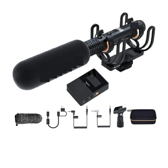 CVM-VM30 2.4G Wireless Microphone, Super Cardioid Shotgun Microphone With Shock Mount ,Easy to Use