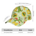 thumbnail image 2 of Fotbe Cartoon Dinosaurs Gorro Clásico de Béisbol, Gorra Ajustable con Broche Snapback, Gorro de Exterior de Algodón Suave, 2 of 6