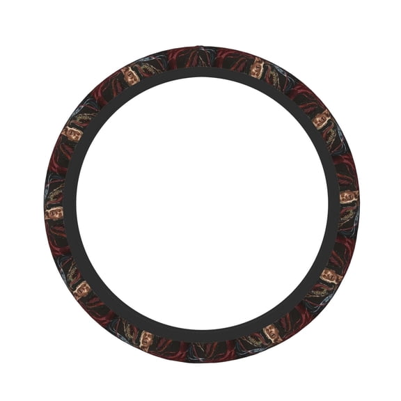 Anime Character Man Elastic Steering Wheel Cover Stylish Neoprene Decorative Car Accessories for Universal Auto