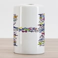 thumbnail image 2 of Letter H Ceramic Toothbrush Holder, Pattern Colorful Butterflies Lepidoptera Family Girls Exotic Nature Font, Decorative Versatile Countertop for Bathroom, 4.5" X 2.7", Multicolor, 2 of 4