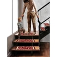 thumbnail image 5 of Gloria Non slip Floral Design Animal Friendly Anti Skid Rubber Back Stain Resistant Stair Rug, Stair mat, Stair Treads, Carpet for Stairs - (Set of 7), 5 of 9