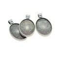 thumbnail image 4 of 20pcs Oval Pendant Tray Glass Cabochon Setting Blank Bezel DIY, 4 of 8