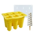 thumbnail image 2 of Molde para paletas de hielo BuyWeek silicona 6 cavidades carambola, 2 of 8