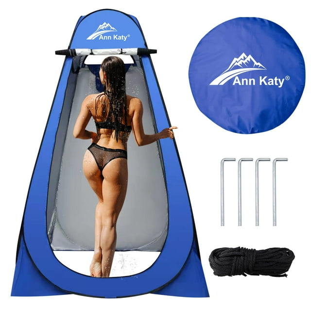 Carpa de ducha privada Ann Katy portátil, 190 cm, plegable