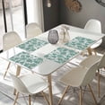 thumbnail image 4 of Placemats Set of 4, Teal Paisley Pattern Place Mats Boho Abstract Floral Tablemats Washable Placemat Table Decoration for Kitchen Table Dinner Party Home Decor Indoor Outdoor 13x19 Inch, 4 of 9