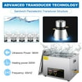 thumbnail image 3 of 15L Ultrasonic Cleaner with Heater Timer，Ultrasonic Parts Cleaner For Carburetors Circuit Board  Jewelry Watch Glasses More, 3 of 7