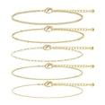 thumbnail image 1 of 1set Dainty Small Chain Anklets Minimalist Anklets Teen Fashion Summer Jewelry Anklet, 1 of 6