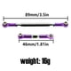 thumbnail image 4 of Bewildely 2 piezas de varilla de tracción de brazo de enlace de dirección de Metal extremos 1/12 modificación de camión de escalada sobre orugas Kits de construcción modelo Violeta Bewildely FN001386-07, 4 of 6
