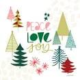 thumbnail image 2 of Warrick, Cheryl 26x26 Gold Ornate Wood Framed with Double Matting Museum Art Print Titled - Peace Love Joy II, 2 of 4