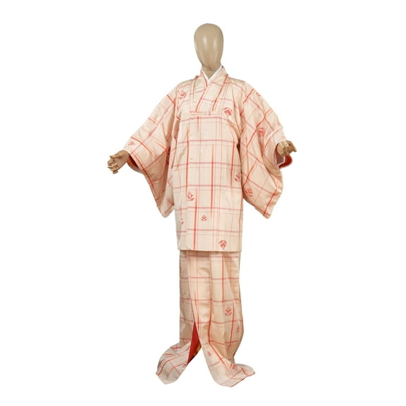 DEAR VANILLA, Authentic Traditional Japanese Ensemble Kimono for Women, Robe, Made in Japan, KM-0431