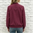 thumbnail image 5 of Guluxicc Women's Plaid Bomber Jackets Full Zipper Ribbed Cuffs Hem Long Sleeve Casual Jackets for Everyday Fall Winter, 5 of 7