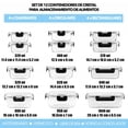 thumbnail image 4 of Juego de 12 recipientes de vidrio con Tapa Brandtrendy color negro, 4 of 7