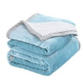 thumbnail image 1 of MarCielo Sherpa Blanket Throw Blankets Bed Blankets, Sherpa Fleece Throw Blanket Super Soft Warm Blanket Velvet Plush (Queen, Teal), 1 of 6