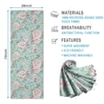 thumbnail image 2 of Pioneer Flower Floral Print Pattern Hot Yoga Mat Towel Non Slip for Hot Yoga - Quick-Drying Yoga Mat Cover with 4 Corner Pockets with Travel Bag - Hot Yoga Towel Non Slip 70"x26", 2 of 6