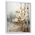 thumbnail image 2 of Designart "White And Grey Brich Woods composition II" Landscape Trees Floater Framed Canvas Print, 2 of 7