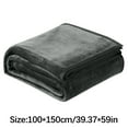 thumbnail image 3 of Btomtd 80"x90" Super Soft Fleece Blanket Solid Color Warm for Rug Sofa Bedding Cozy Bed Blanket Heavy Throw Blanket Textured Blanket, Dark Gray-XXXL, 3 of 3