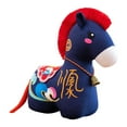 thumbnail image 2 of Peluche de caballo de Año Nuevo chino, símbolo de bendición para decoración de mesa, recuerdo. Rojo Azul Profundo 12cm, 2 of 6