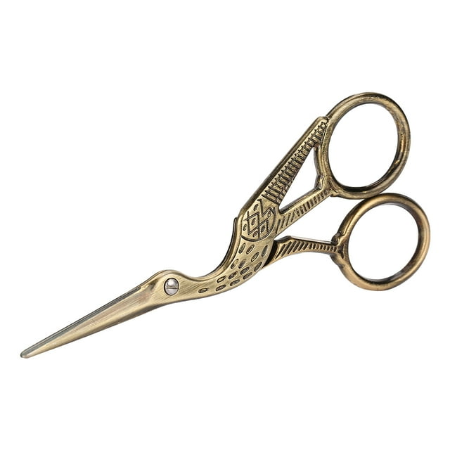Crane Design 1 Pcs Embroidery Scissors, Tailor Scissors, Sewing Scissors, Stork Shape For Sew For Craft