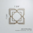 thumbnail image 3 of Ekena Millwork 7 3/8"W x 7 3/8"H x 1/4"T Extra Small Lakewood Decorative Fretwork Wood Wall Panels, Alder, 3 of 18