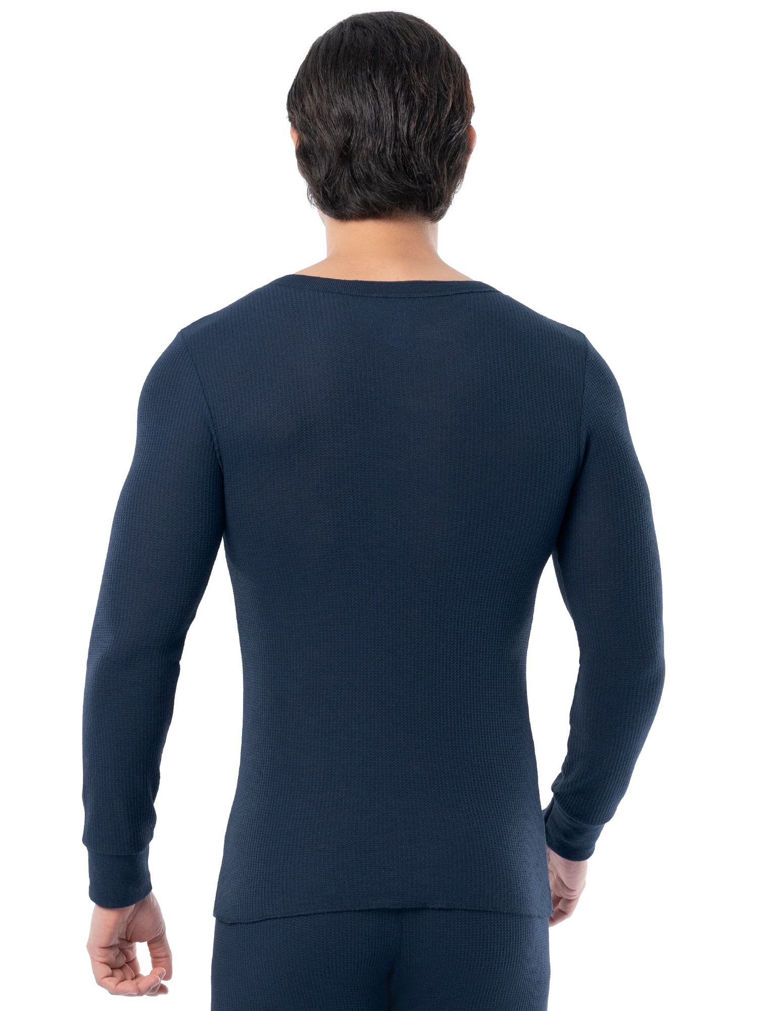 Fruit of the Loom Men's Thermal Waffle Underwear Henley Top, Sizes S-5XL