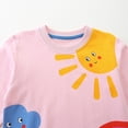 thumbnail image 5 of WOYY Little Girls Cotton Sweatshirt Cartoon Crew Neck Pullover Loose Casual Sweatshirts, 5 of 7