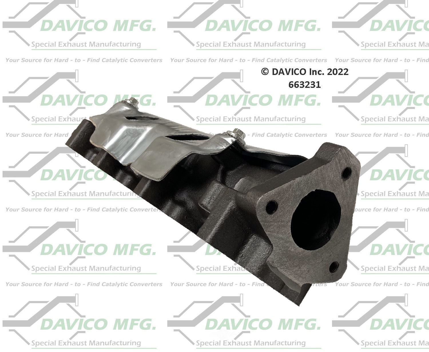 Davico Mfg 663231 Stand alone Exact-Fit exhaust manifold
