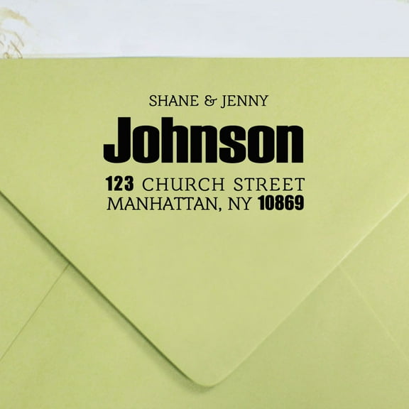 Custom Rubber Stamp Self Inking Personalized Return Address Stamper Family Gifts By Printtoo