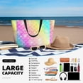 thumbnail image 5 of Wukai Fish Scale Print Zipper Bag,large Beach Tote Bag,Waterproof Sandproof Bag,Grocery and Picnic Tote Travel Bag, 5 of 5