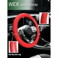 thumbnail image 6 of 2 Pack Stretchy Silicone Steering Wheel Cover Universal Fit 14''/15''/16'' Wheels Anti-Slip Grip Enhanced Control All Weather Protection, 6 of 6