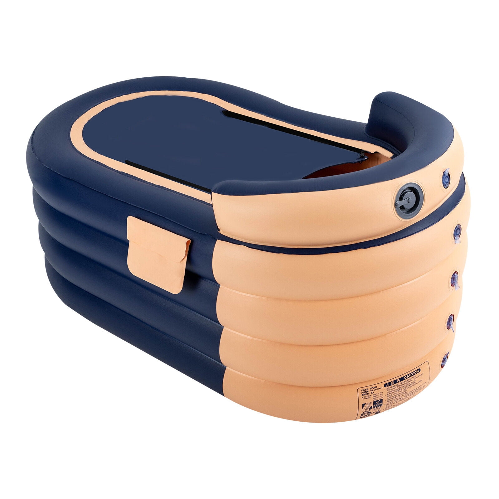 Denest Portable Ice Bath Tub PVC Inflatable Hot Bathtub SPA Massage Athletes Outdoor