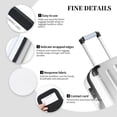 thumbnail image 4 of Luggage Handle Wraps for Suitcase - Suitcase Tags Identifiers for Suitcases, Abstract white flower Fun Luggage Handle Covers, Travel Luggage Accessories Essentials for Flying, 4 of 6