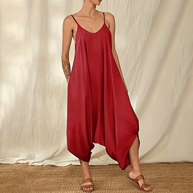 LSLJS Combinaison Pantalon Décontractée d'Été Imprimée Sans Manches et Dos Nu pour Femmes, One Piece Combinaisons Cadeaux pour Femmes