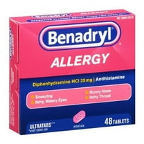 Benadryl Allergy Ultratab Tablets - 48 Ea, 2 Pack