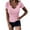 B237 Pink womens summer tops clearance under $5, variant on Women Tops under $5! Cagogo Summer Womens Shirt Short Sleeve Notch V Scoop Neck Ribbed Casual Tshirt Fitted Tops Blouses Basic Y2k Going Out Tee Shirt Top