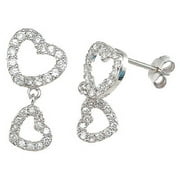 925 Sterling Silver Hypoallergenic Earrings Makes Unique Women Birthday Gift, Heart Sterling Silver Earrings