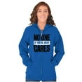 thumbnail image 3 of Funny Sarcasm No One Cares Youre Busy Unisex Fleece Graphic Zip Up Hoodie Brisco Brands 5X, 3 of 5