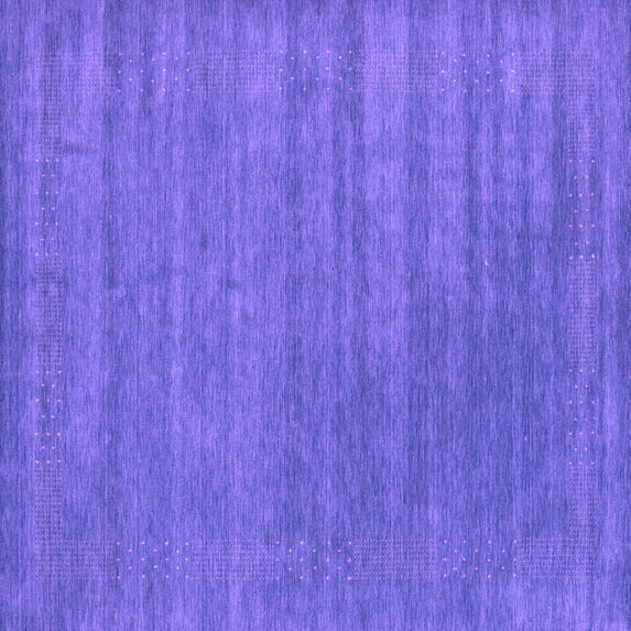Ahgly Company Indoor Square Abstract Purple Contemporary Area Rugs, 8' Square