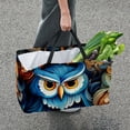 thumbnail image 7 of Owl Large-capacity Foldable Reusable Shopping Bag: Oxford Cloth, Storage Bins, Collapsible Bucket, Storage Bin, 7 of 7