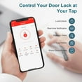 thumbnail image 4 of Smart Lock, SMONET Keyless Entry Door Lock, Fingerprint Door Lock, Electronic Keypad Deadbolt with Keys, Biometric Smart Locks for Front Door, Auto Lock, Anti-Peeking Password Silver, 4 of 6